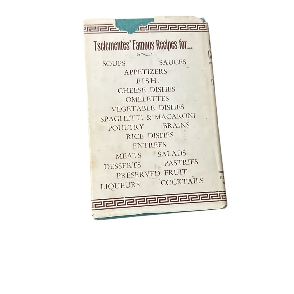 Greek Cookery by Nicholas Tselementes - Picture 2 of 4